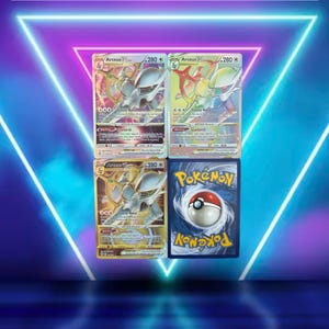 Brilliant Stars 1/2 / Arceus VSTAR 123/172, Arceus (rainbow) 176/172, Arceus 184/172 / 2021 / PROXY TCG card(s)