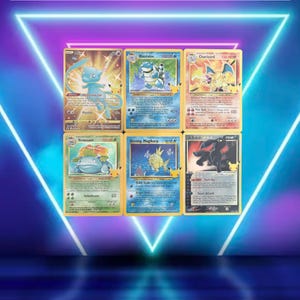 Celebrations 1/1 / Mew 025, Blastoise 2/102, Charizard 4/102, Venusaur 15/102, Magikarp 66/64, Umbreon* 17 / 2021 / PROXY TCG card(s)
