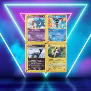 Colección Skyridge 9/10 / Gengar 10/144, Gyarados 11/144, Houndoom 12/144, Jolteon 13/144 / 2003 / Carta(s) de Pokémon PROXY