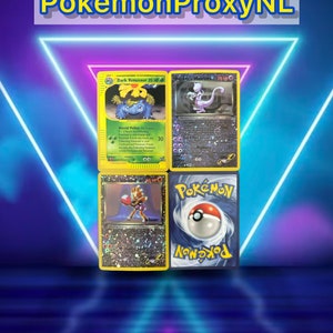 Best of Game Set 3/3 / Dark Venusaur 7, Rocket&#39;s Mewtwo 8, Rocket&#39;s Hitmonchan 9 / 2002-2003 / PROXY TCG card(s)