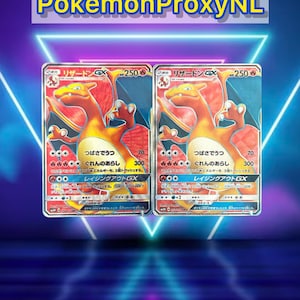 Charizard GX (giapponese) / Battle Rainbow / 052/051 SR sm3H / 2017 / Carta/e Pokémon PROXY