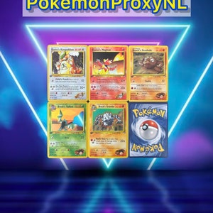 Gym Heroes Set 8/11 / Kangaskhan 36, Magmar 37, Geodude 38, Golbat 39, Graveler 40 / First Edition / 1999 / PROXY TCG card(s)