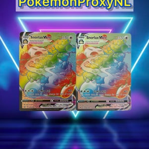 Snorlax VMAX (rainbow) / Sword & Shield / 206/202 / 2020 / PROXY TCG card(s)