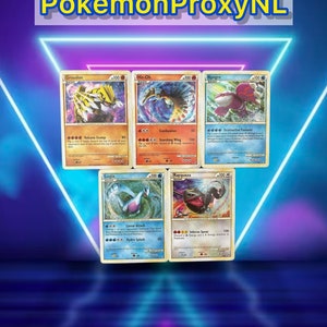 Groudon SL4, Ho-Oh SL5, Kyogre SL6, Lugia SL7, Rayquaza SL10 / Call of Legends / 2011 / PROXY TCG card(s)