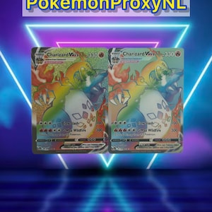 Charizard VMAX (arco-íris) / Caminho do Campeão / 074/073 / 2020 / Carta(s) Pokémon PROXY