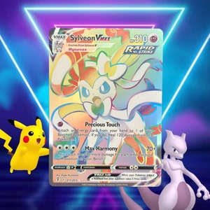 Sylveon VMAX (regenboog) / Evolving Skies / 211/203 / 2021 / PROXY Pokémon-kaart