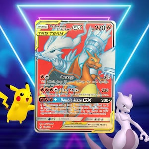 Reshiram et Dracaufeu GX / Des liens ininterrompus / 194/214 / 2019 / Carte Pokémon PROXY