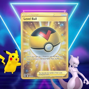 Level Ball TRAINER / Kampfstile / 181/163 / 2021 / PROXY Pokémon Karte