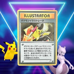 Carta ILUSTRADOR Pikachu (japonês) / Promoção japonesa / 1998 / Carta PROXY Pokémon