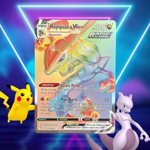 Rayquaza VMAX (regenboog) / Evolving Skies / 217/203 / 2021 / PROXY Pokémon-kaart