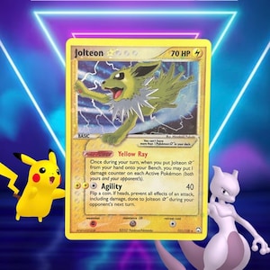 Jolteon (estrela dourada) / Power Keepers / 101/108 / 2007 / Carta Pokémon PROXY