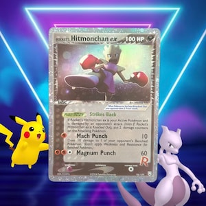 Rocket’s Hitmonchan ex / Team Rocket Returns / 98/109 / 2004 / PROXY TCG card(s)