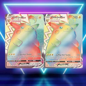 Pikachu VMAX (rainbow) / Vivid Voltage / 188/185 / 2020 / PROXY TCG card(s)