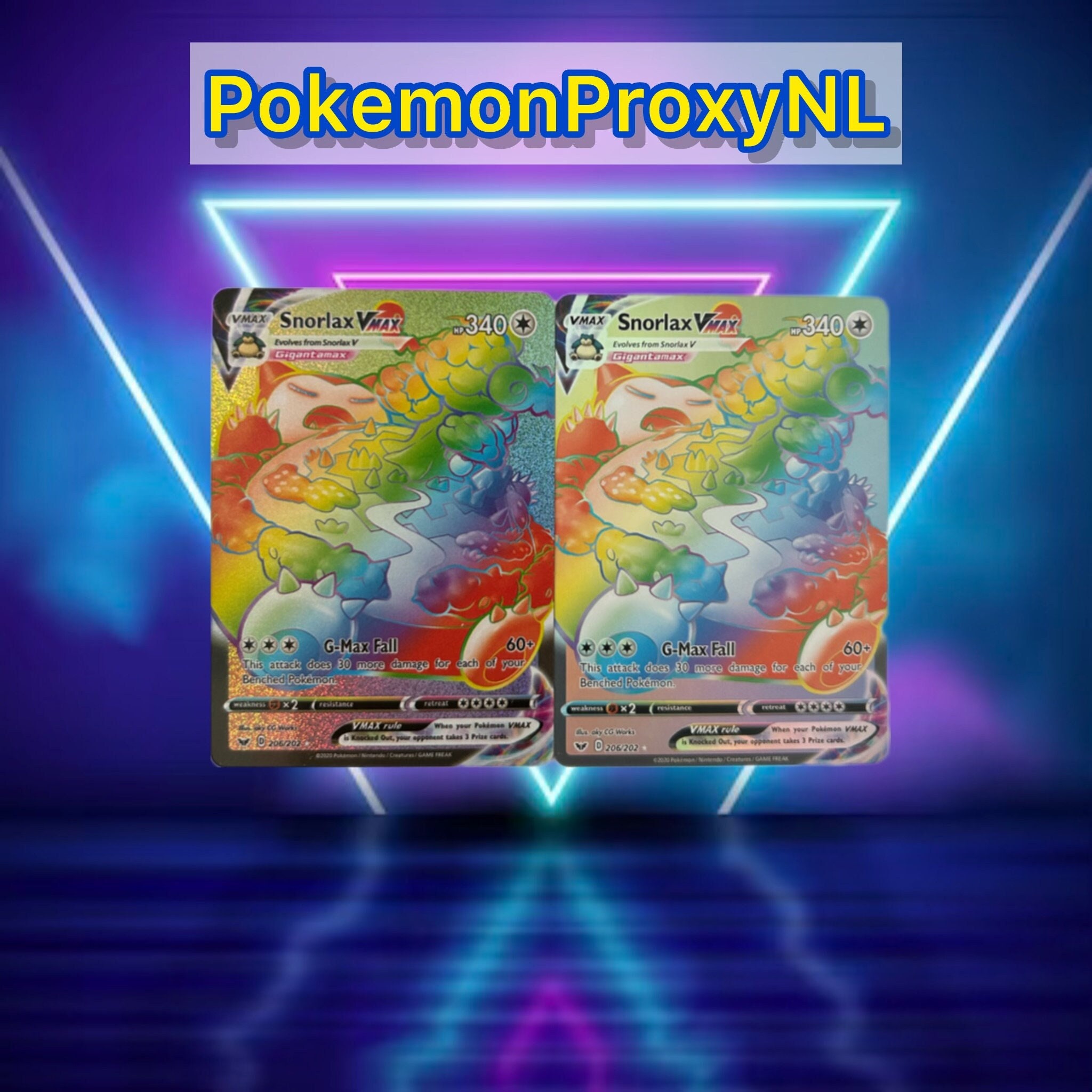 Snorlax VMAX (rainbow) / Sword & Shield / 206/202 / 2020 Snorlax VMAX (rainbow) / Sword & Shield / 206/202 / 2020