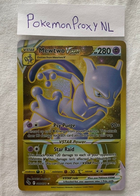 Pokemon - Mewtwo V -SWSH229 - Full Art - Black Star Promo - Pokemon Go