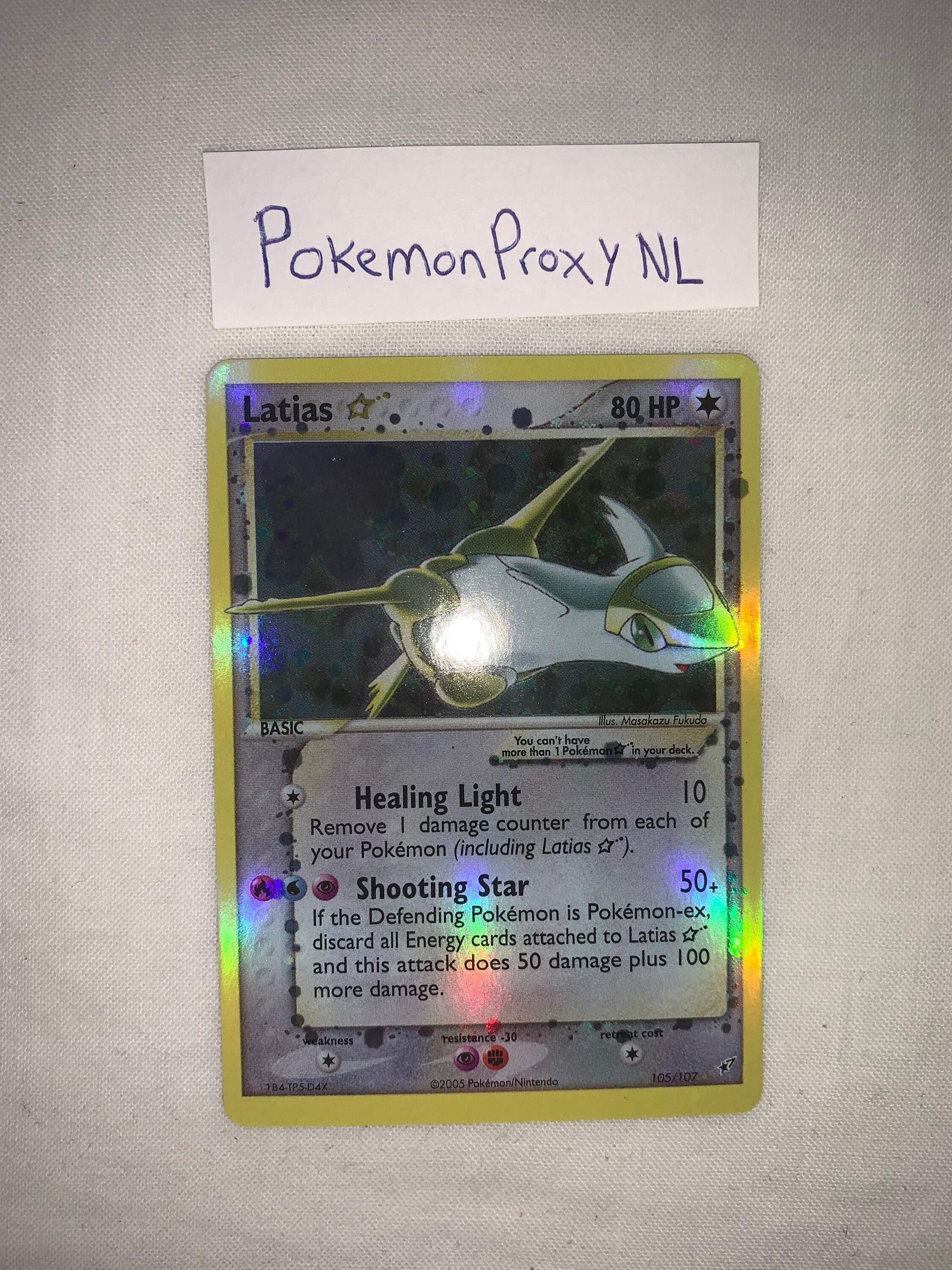 ラティアス ゴールドスター 英語版 Latias gold star