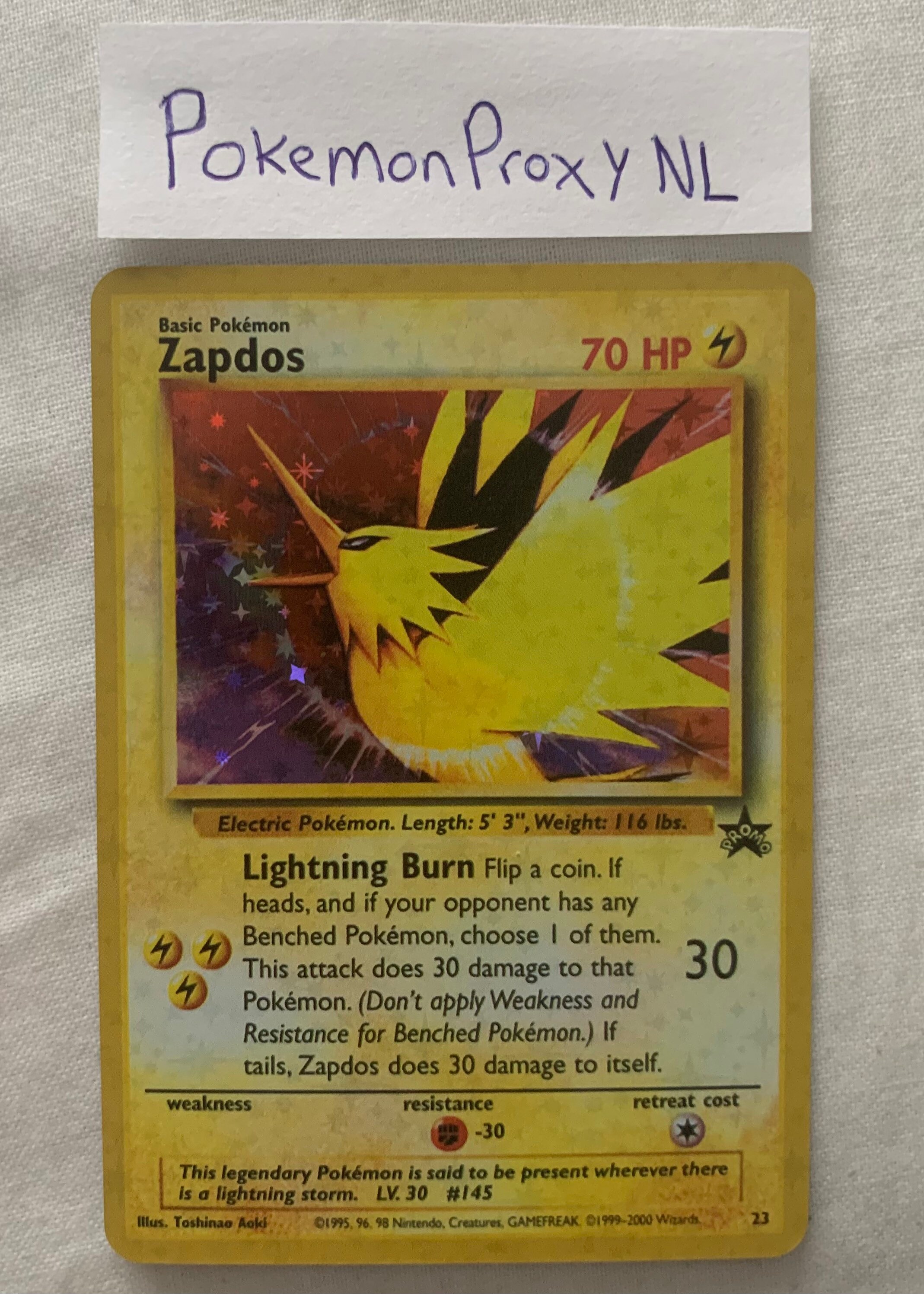 Zapdos (23) [Wizards of the Coast: Black Star Promos]