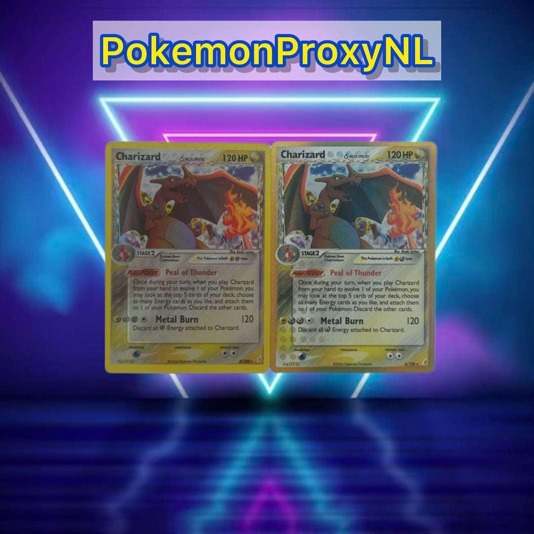 Charizard / Crystal Guardians / 4/100 / 2006 / PROXY Pokémon Charizard / Crystal Guardians / 4/100 / 2006 / PROXY Pokémon