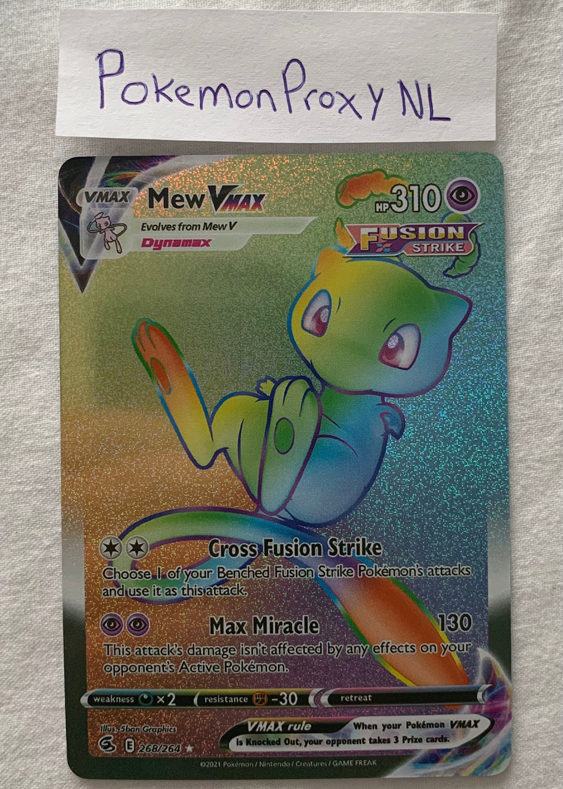 Pokemon: Mew Vmax Fusion Strike 268/264 PSA 10