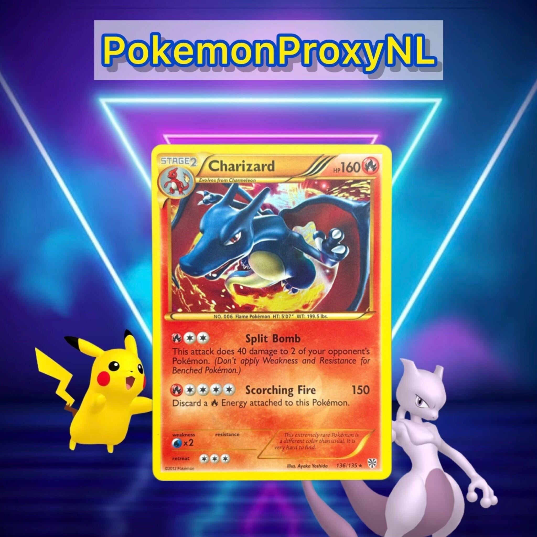 Pokemon PSA 9 MINT Shiny Charizard 136/135 BW Plasma Storm