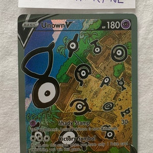 Unown V (Alternate Full Art) 177/195 - Silver Tempest