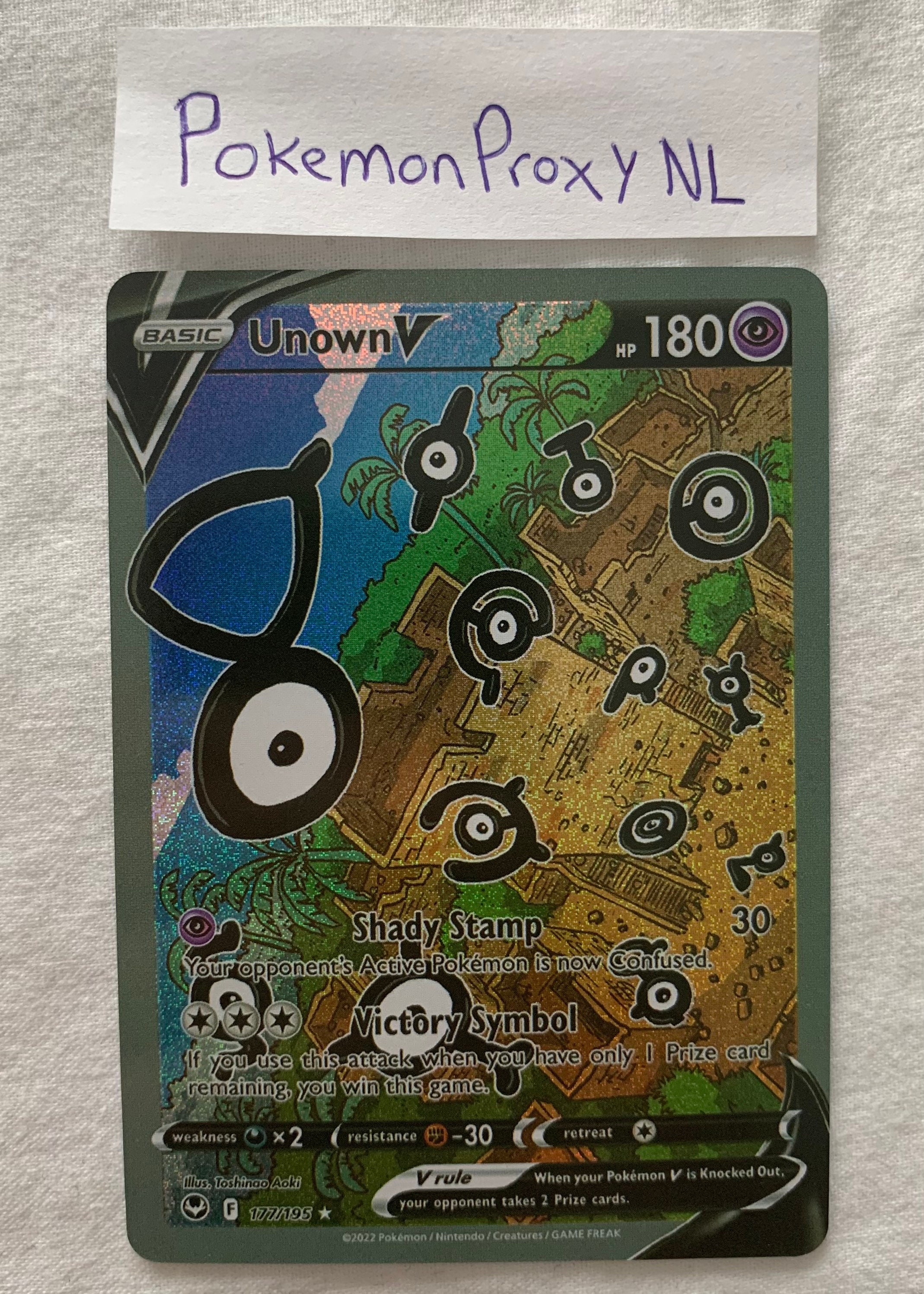 Unown V 177/195 Silver Tempest [MINT CONDITION] in 2023