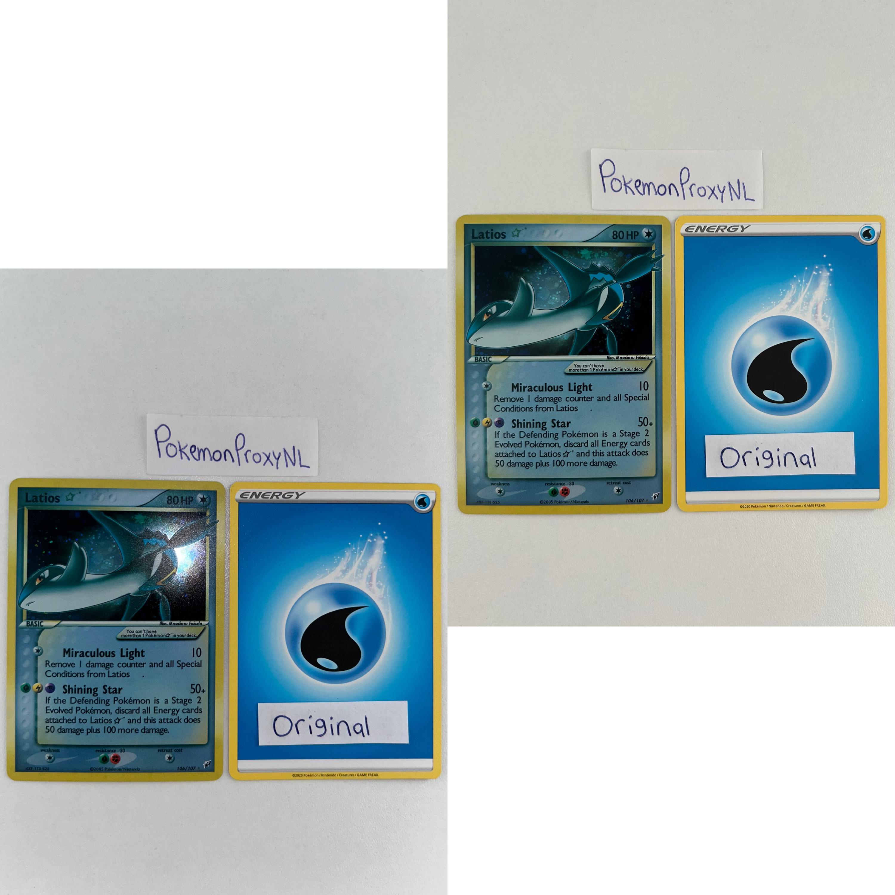 Latios* (gold Star) / Deoxys Set / 106/107 / 2005 / PROXY TCG Card