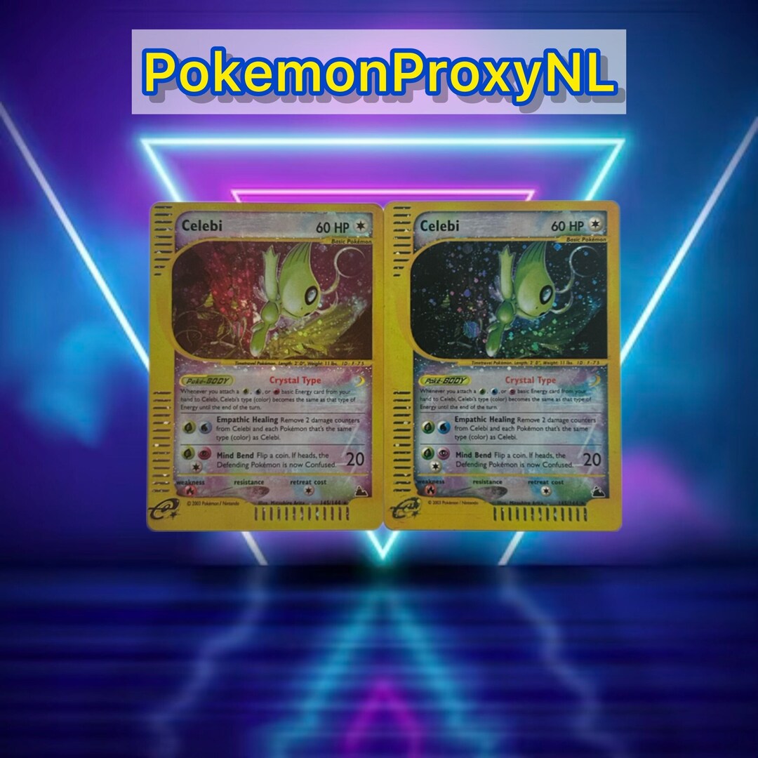 Celebi (crystal) / Skyridge / 145/144 / 2003 / PROXY Pokémon Celebi (crystal) / Skyridge / 145/144 / 2003 / PROXY Pokémon
