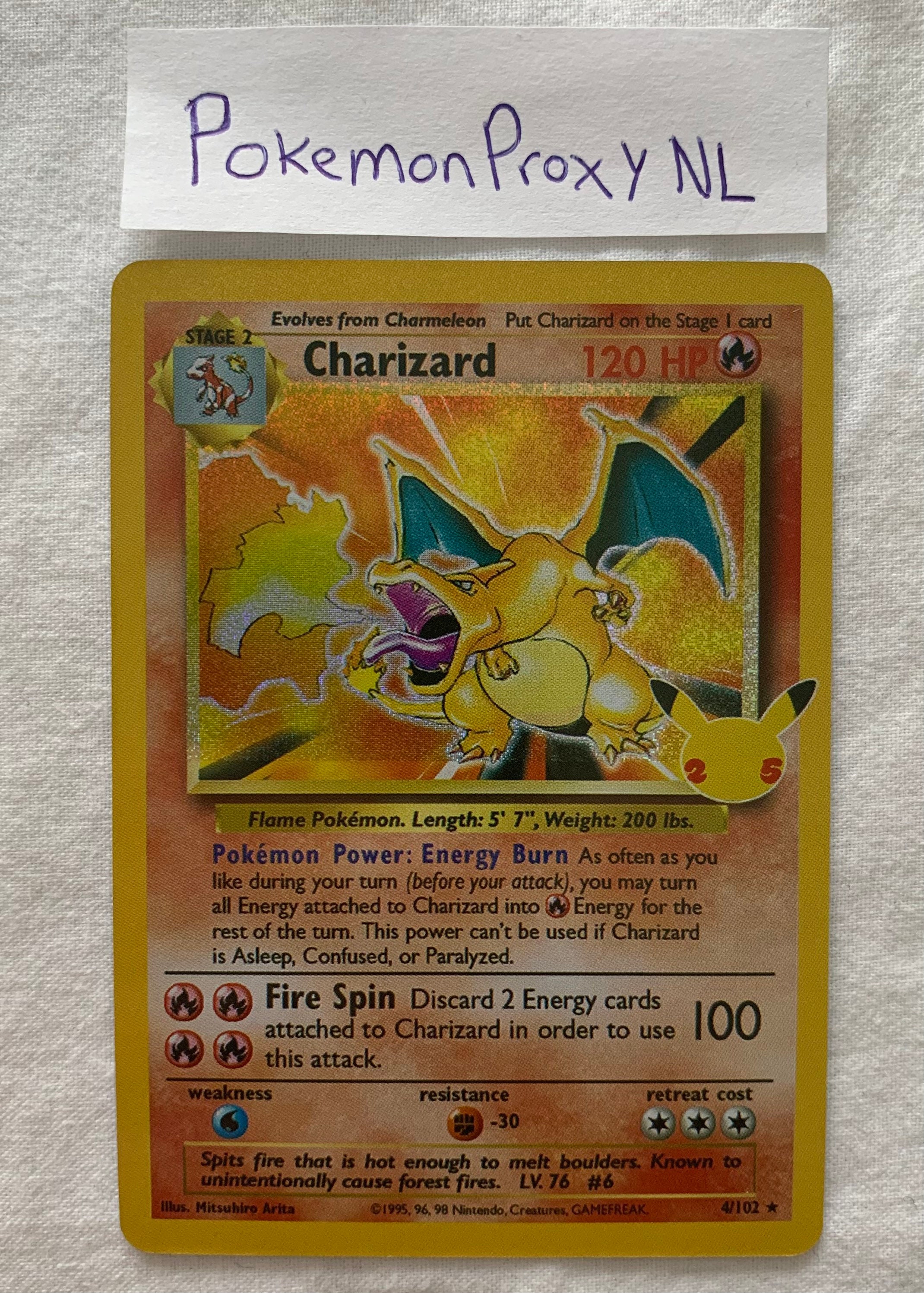 Mavin  Carte Pokemon avec support Gradée PCA 7 Dracaufeu (BS 4) 4/102 -  Charizard