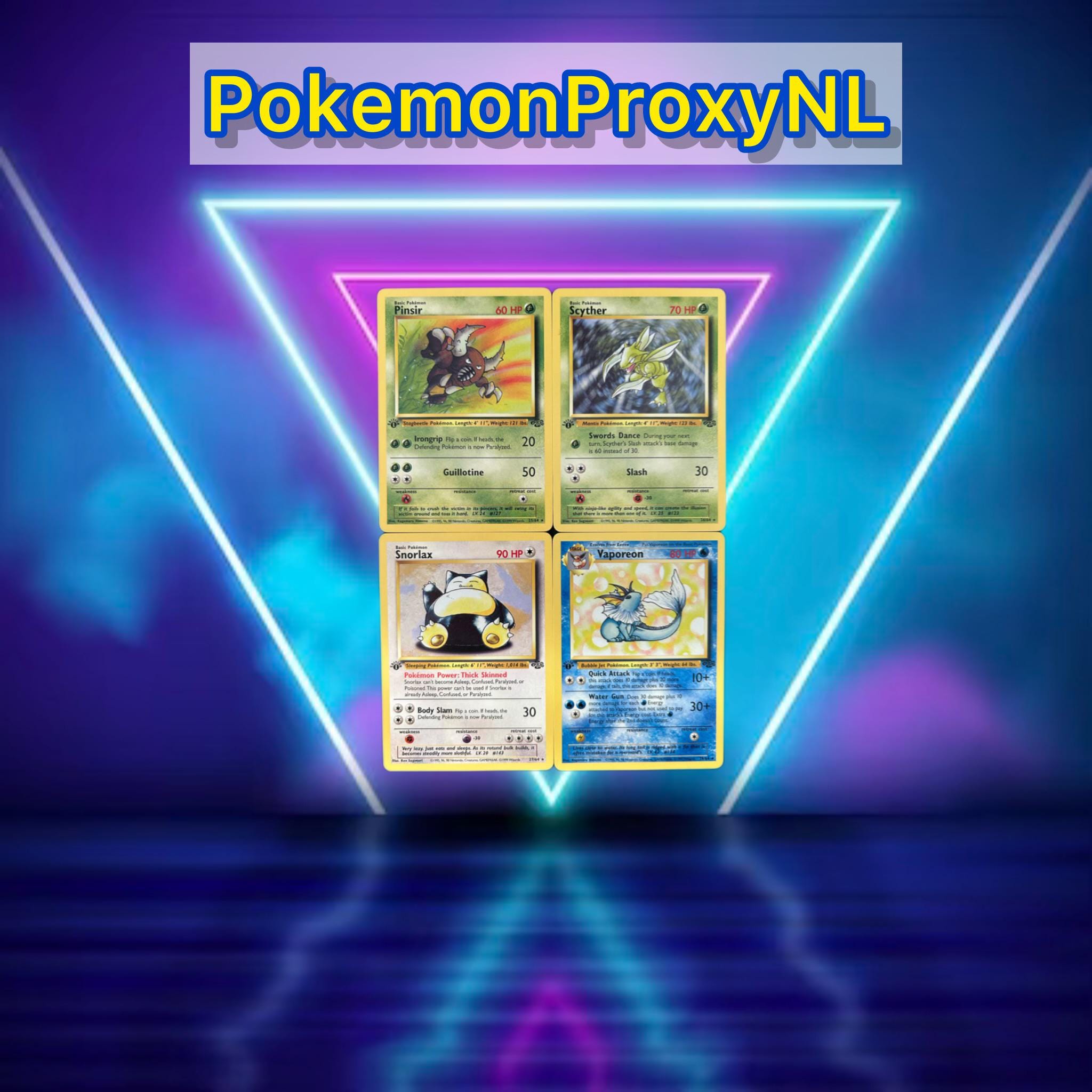 英語版初期　ポケモンカード　Vaporeon holo 1st Edition Vaporeon 1st Edition Holo Rare 12/64 Jungle Set Vintage