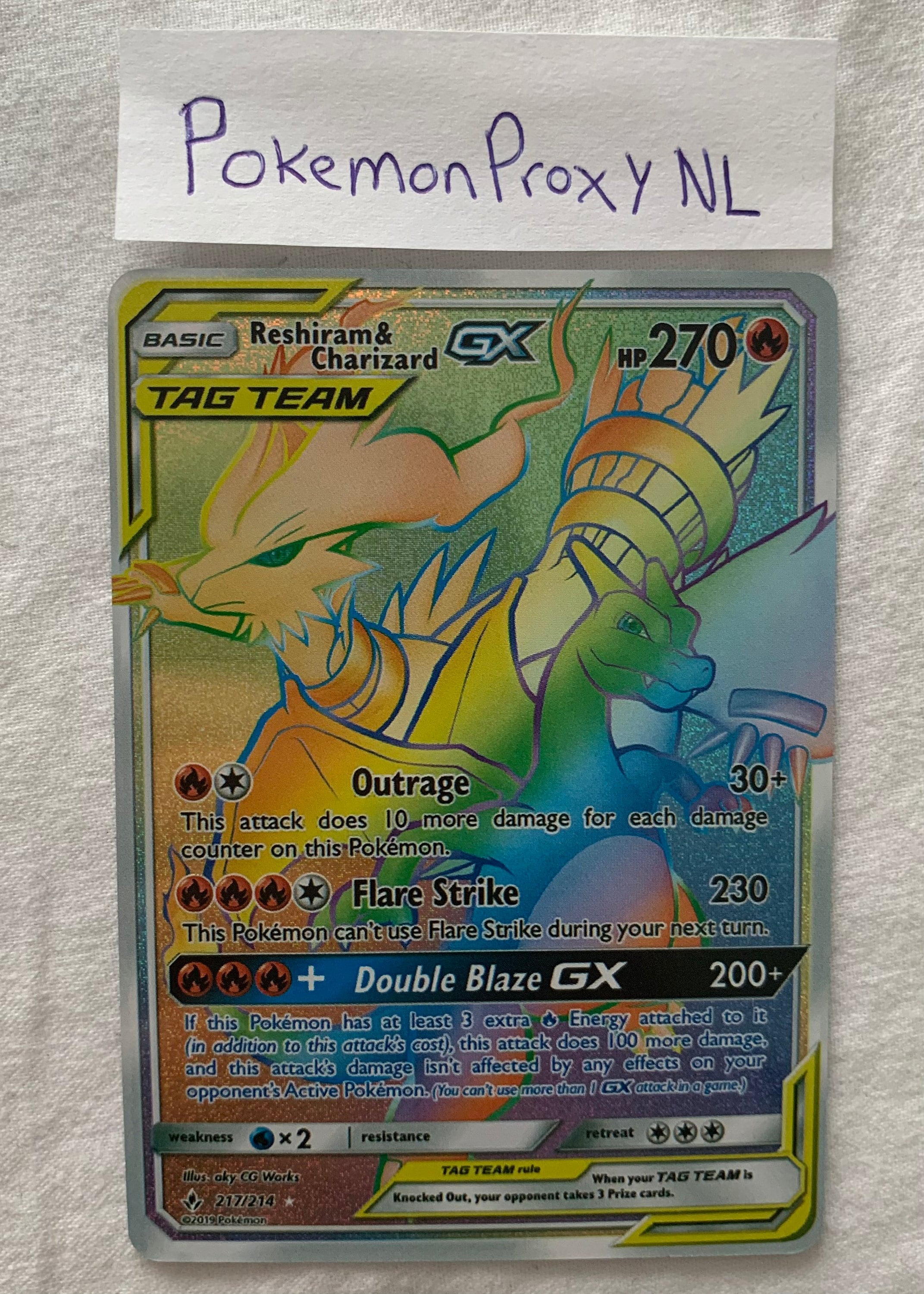 Charizard Gx Rainbow Pokemon