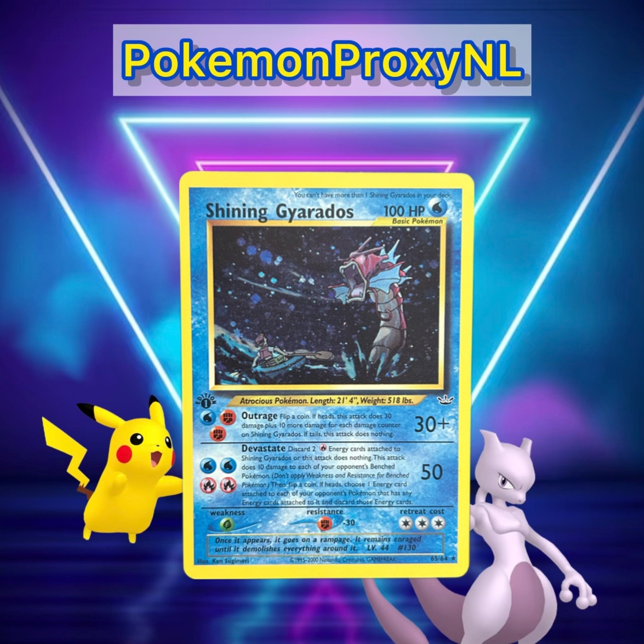 Shining Gyarados (1st) / Neo Revelation / 65/64 / 2001