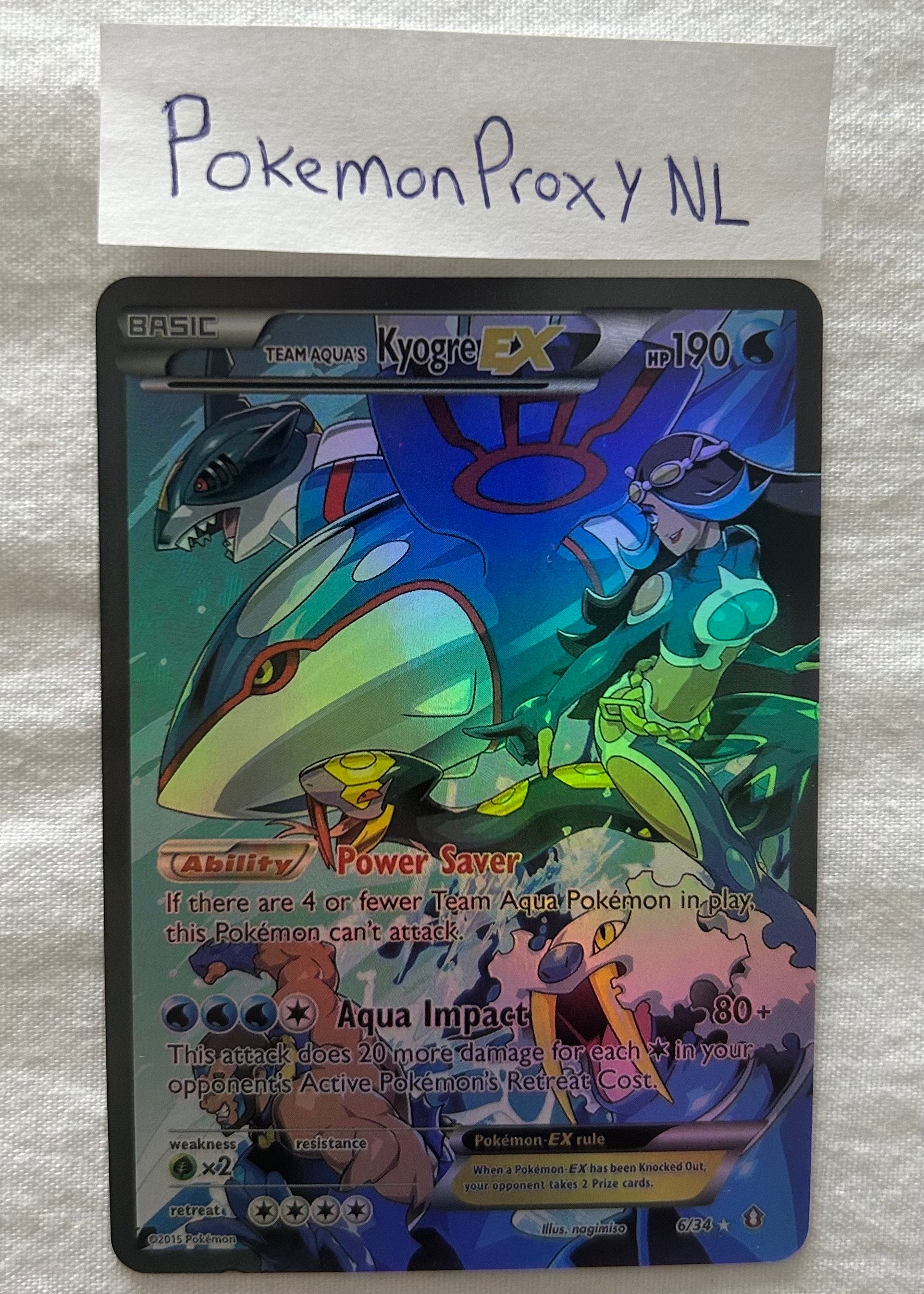 PSA 10 Team Aqua's Kyogre EX Double Crisis Japanese XY 006