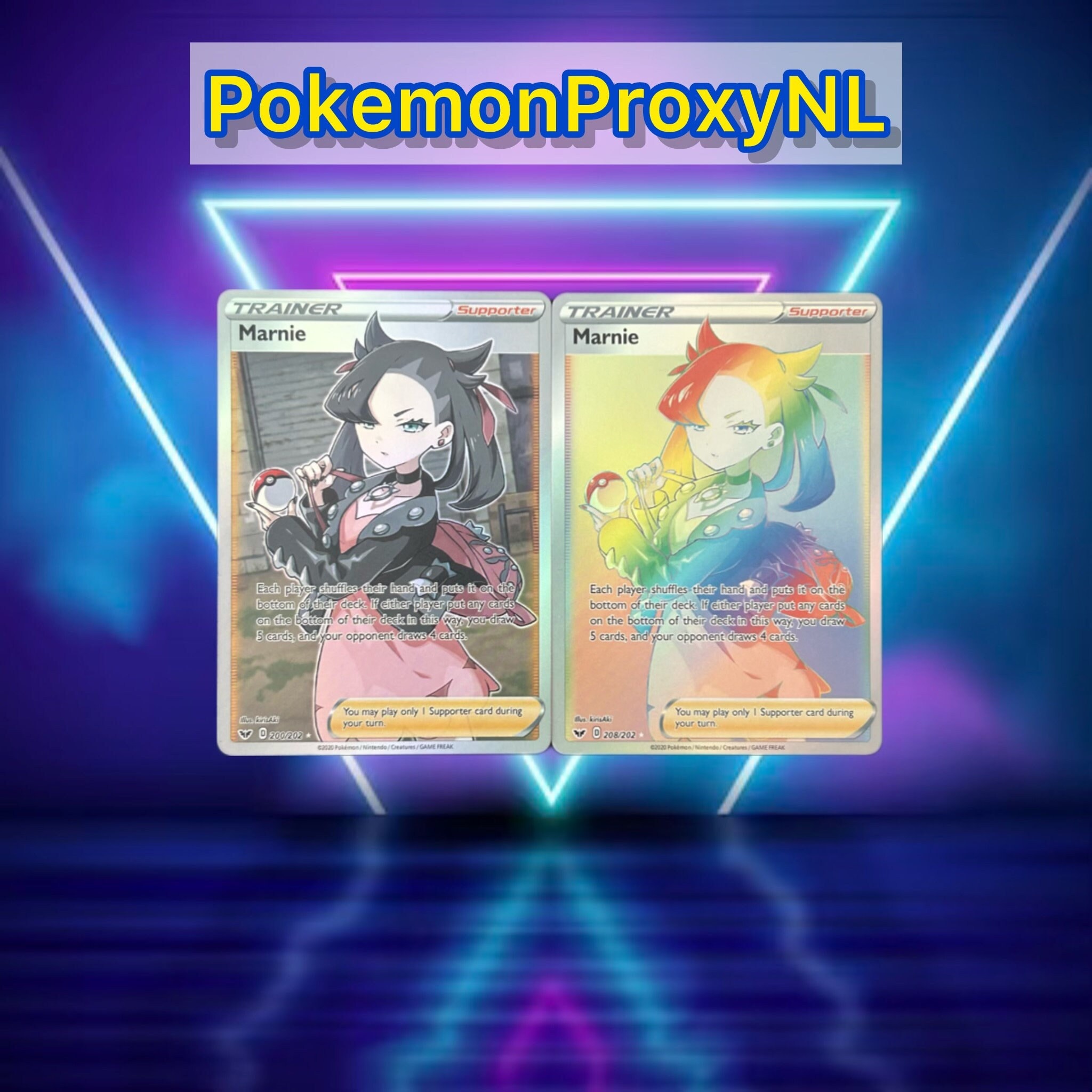 Marnie TRAINER 200/202 - Marnie (rainbow) 208-202 / Sword & Shield