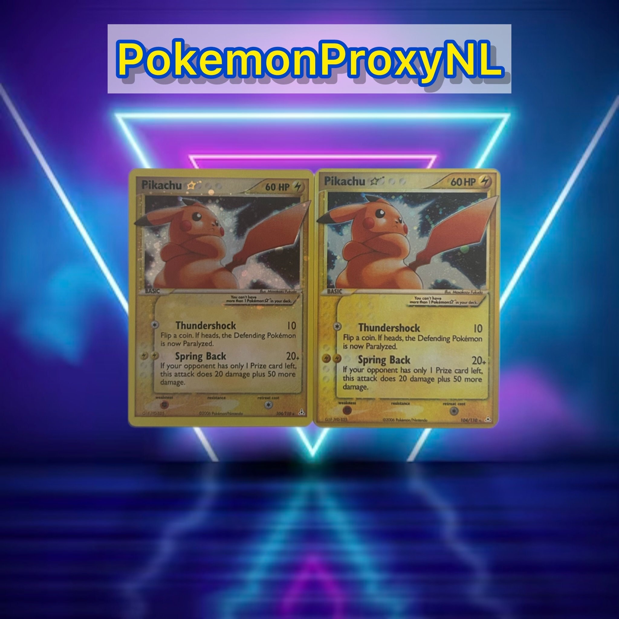 Pikachu (gold Star) / Holon Phantoms / 104/110 / 2006