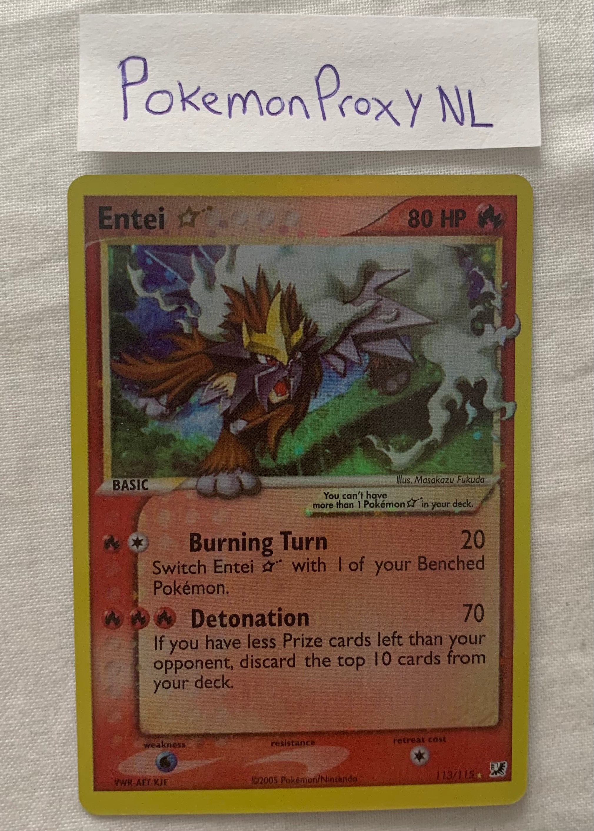 Entei-GX, Lendas Luminescentes, Banco de Dados de Cards do Estampas  Ilustradas