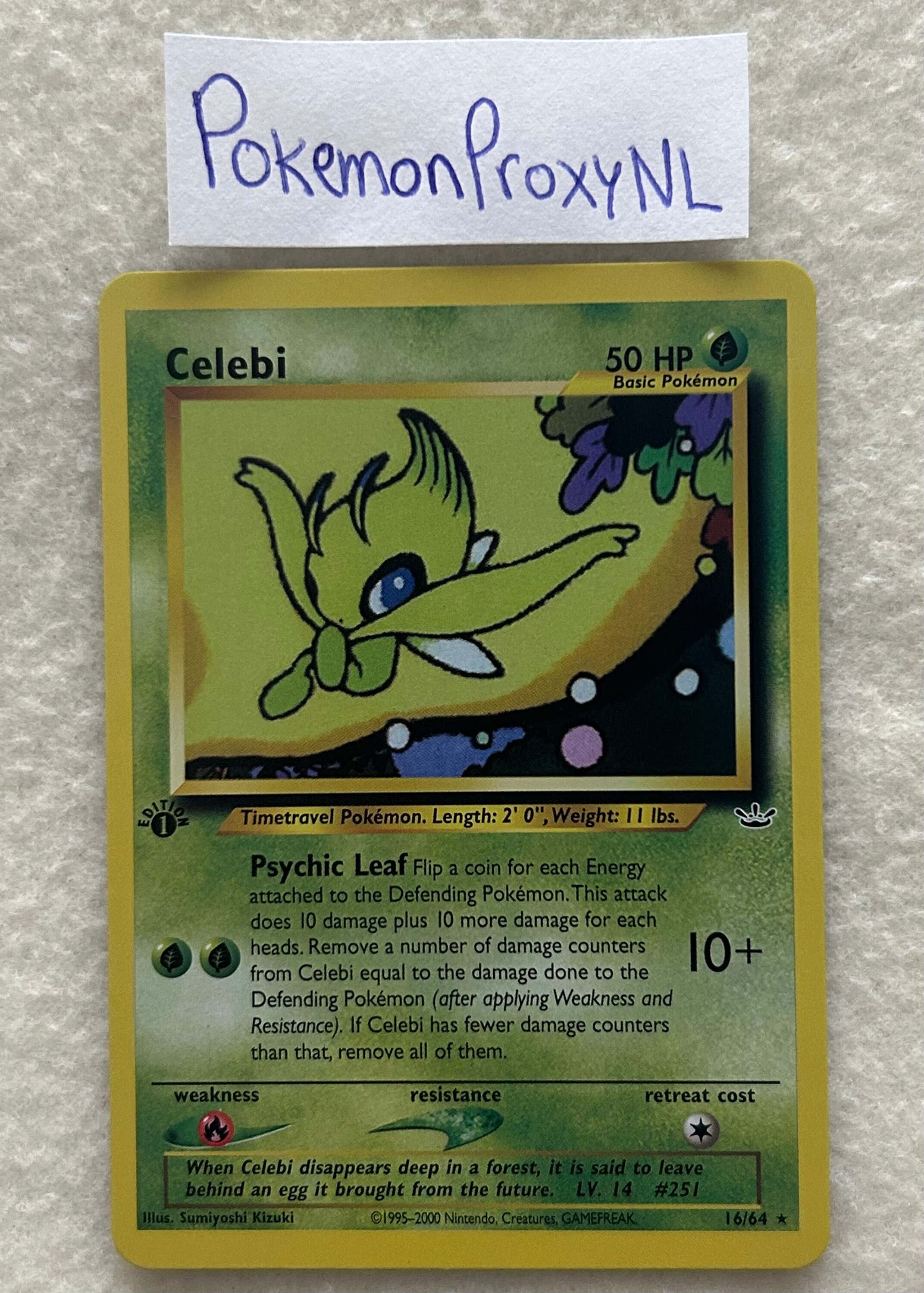 Carta Pokémon - Celebi (16/64) - Raro