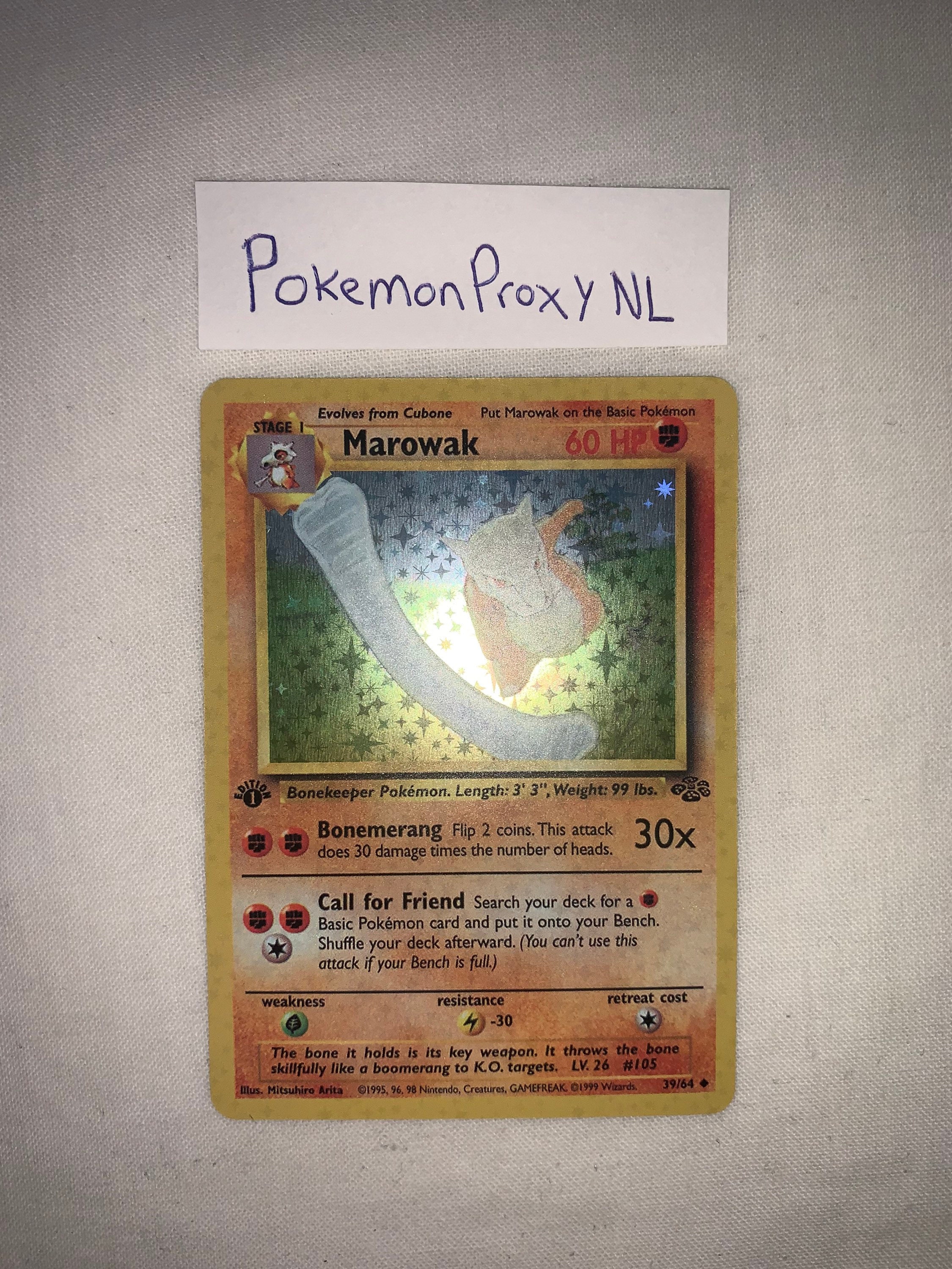 Pokemon Marowak #39 Portuguese USED READ Jungle Single