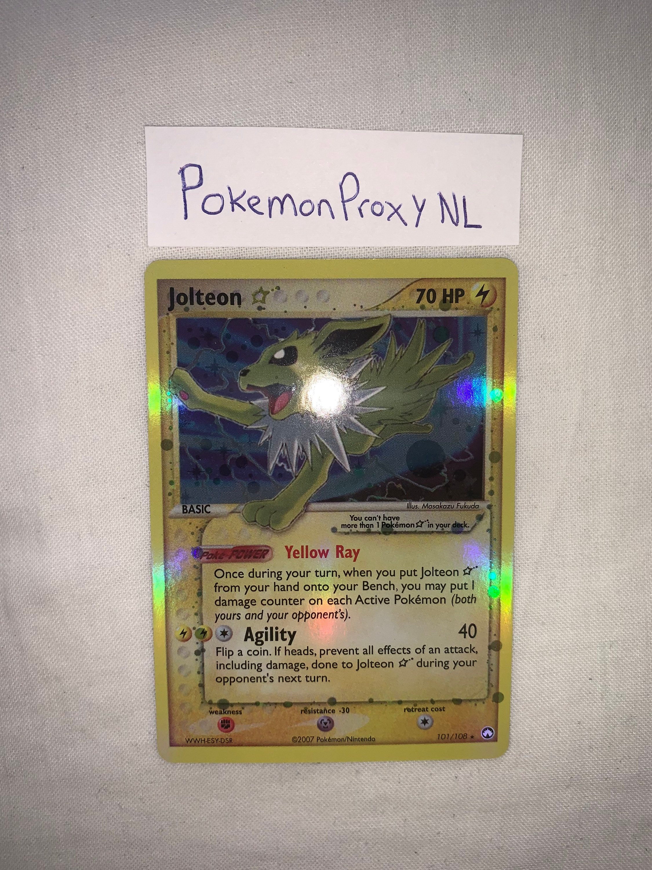 Jolteon 101/108 ポケモンカード PSA 6 - JOLTEON GOLD STAR 101/108 EX POWER KEEPERS - Pokemon