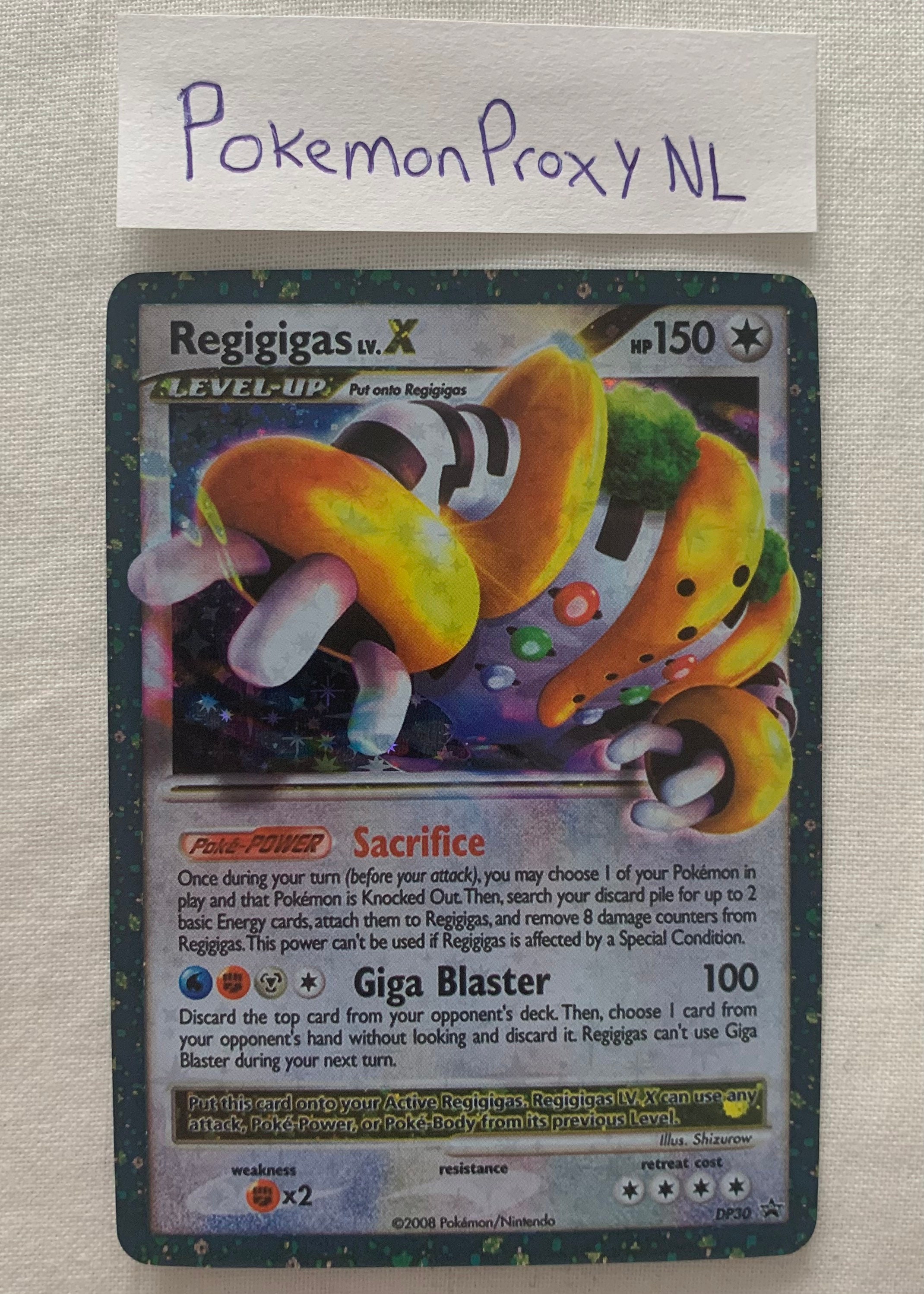  Pokemon Diamond & Pearl 2008 Regigigas Lv. X DP30