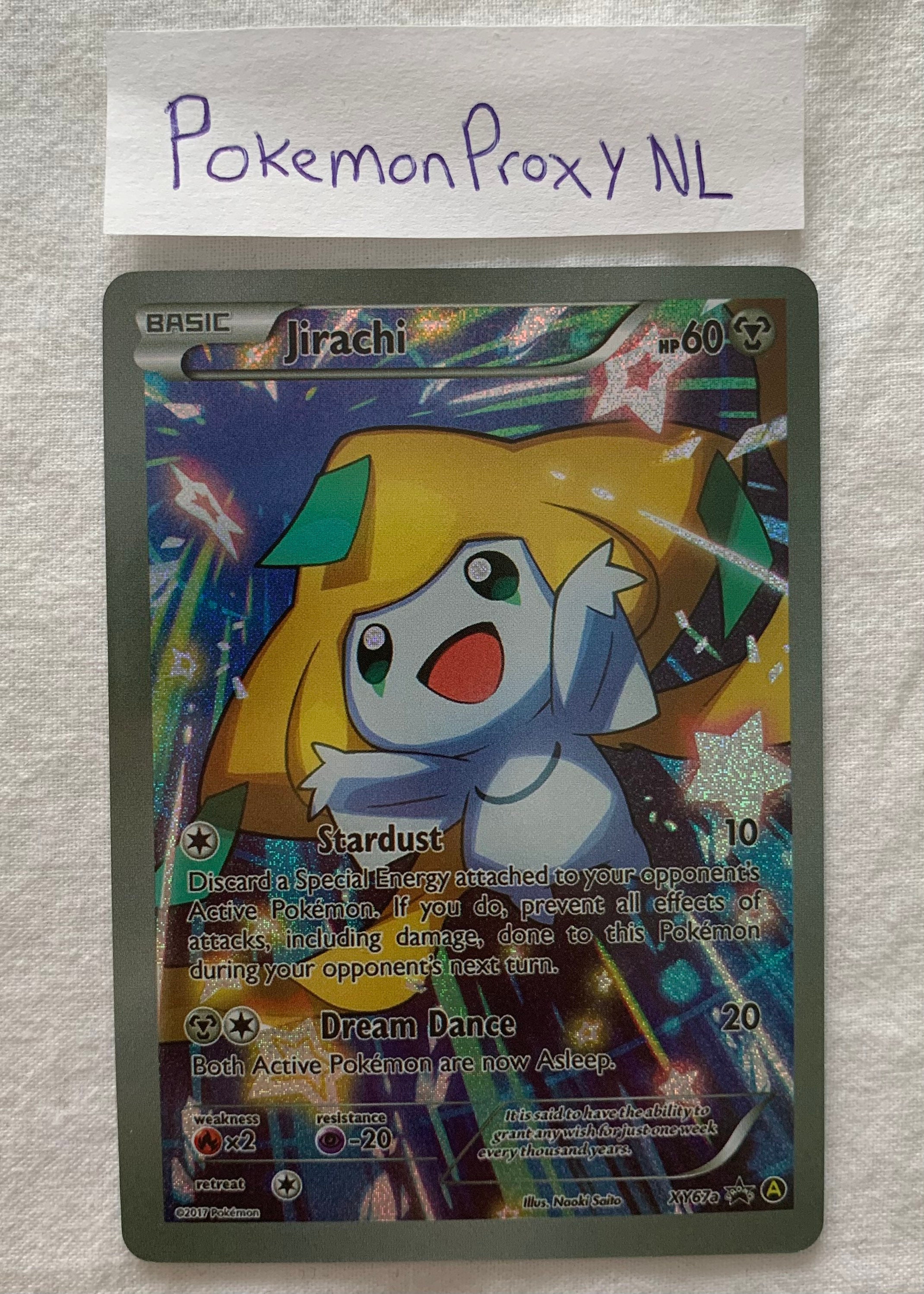 Jirachi / XY Promos / Xy67a / 2017 / PROXY Pokémon Card - Etsy