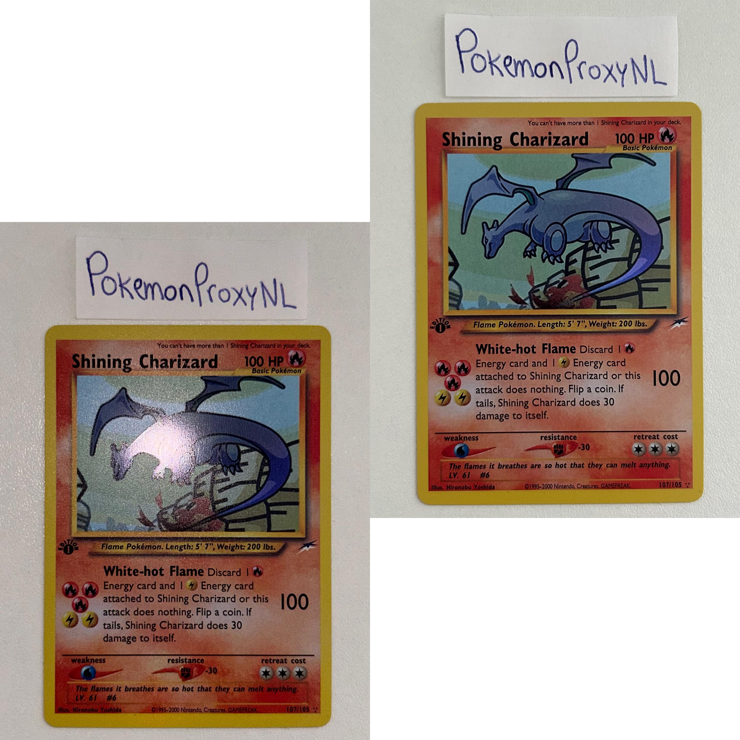 Gold Foil Shining Charizard 100 HP Rare Pokemon Legitimate