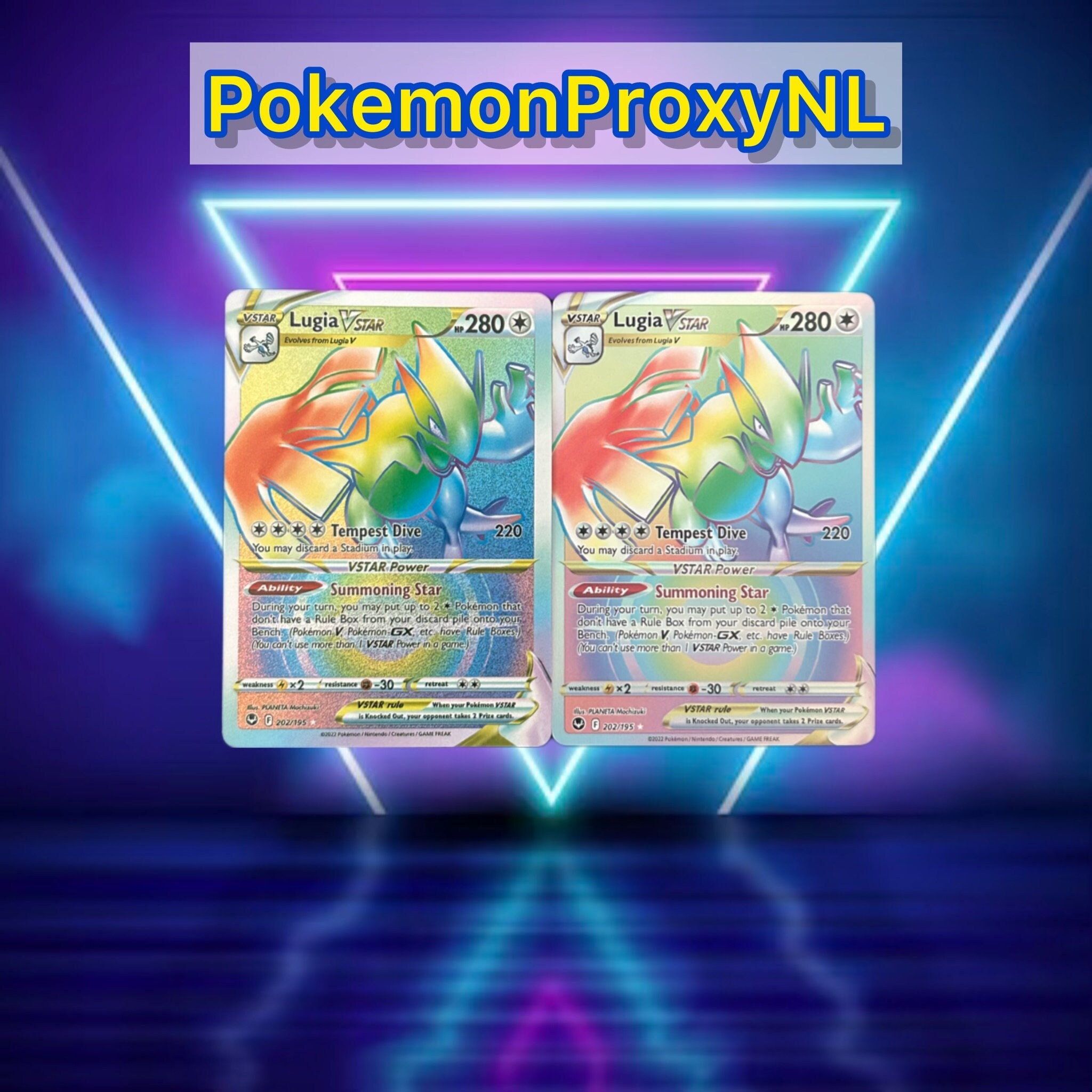 Lugia VSTAR (rainbow) / Silver Tempest / 202/195 / 2022