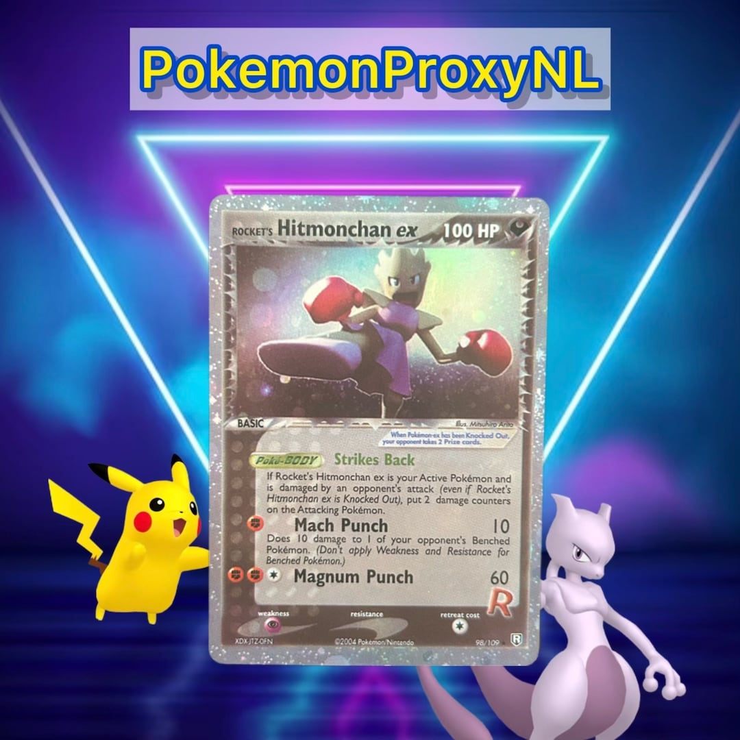 ポケモン Rocket's Hitmonchan PSA10品質 1998 Pokemon Japanese Gym Rocket's Hitmonchan Holo #107 PSA