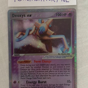 Deoxys VS Mewtwo BREAK pokemon card