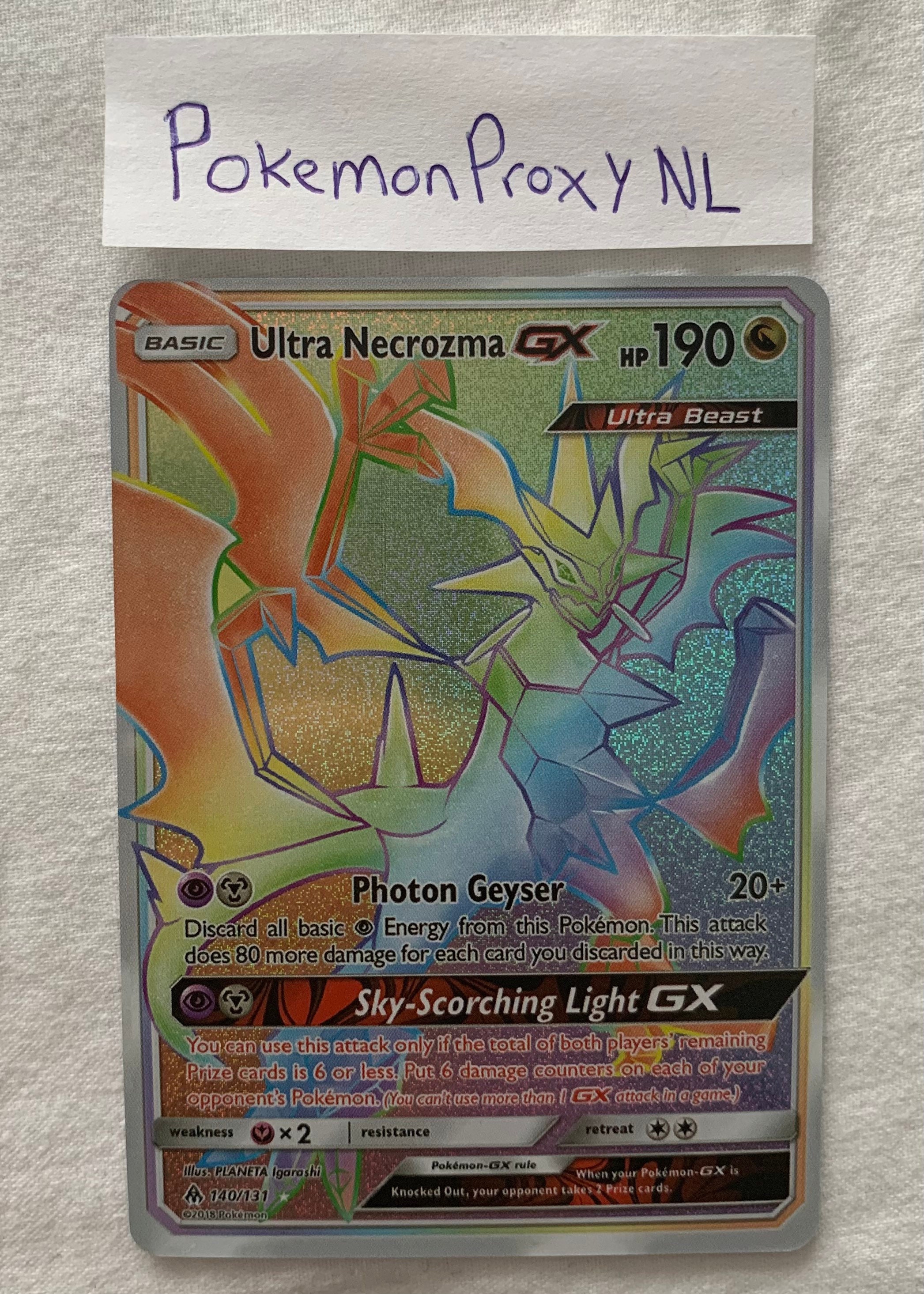 Lunala Solgaleo Ultra Necrozma Set of 5 Cards Ultra Rare -  Denmark