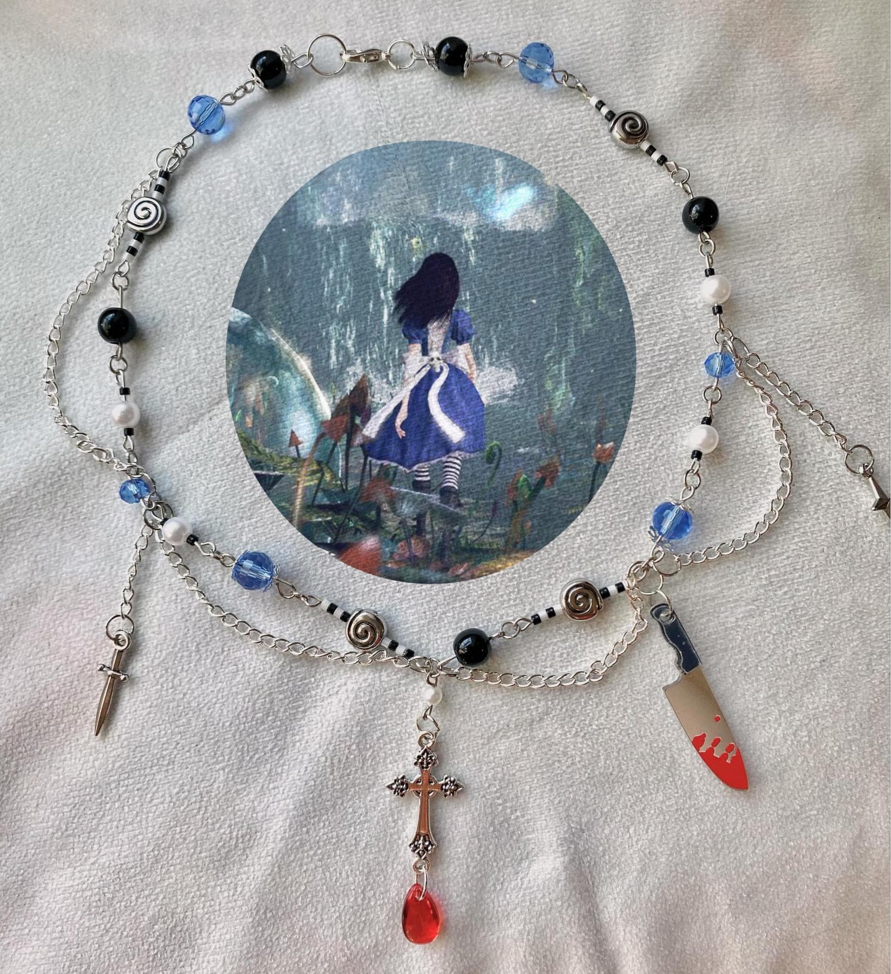 Alice madness returns theme choker necklace