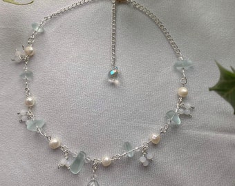 Seafoam siren seaglass mermaid choker