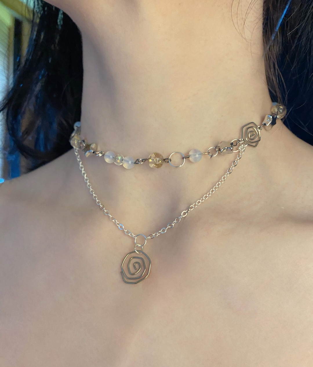 Stars and Swirls Y2k Choker/necklace - Etsy