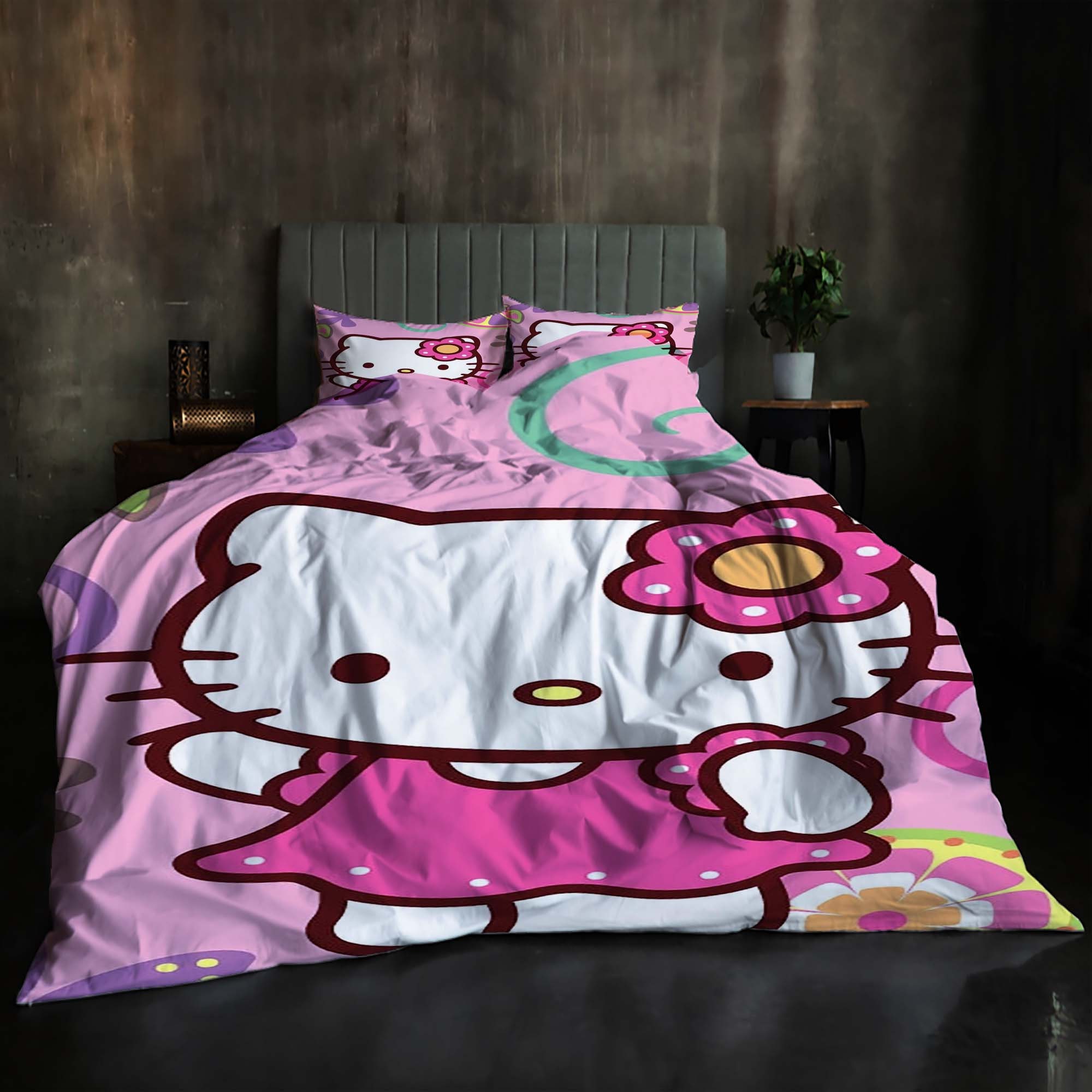 Christmas Hello Kitty Bedding Set.